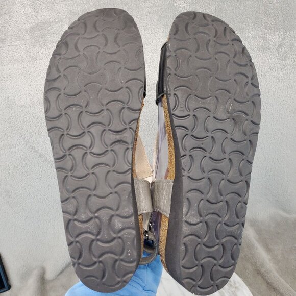 Naot Shoes Womens EU 42 US 11 Black & White Leather Sophia Sandals - Picture 7 of 9